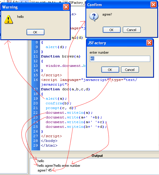 Example of Calling any JavaScript functions